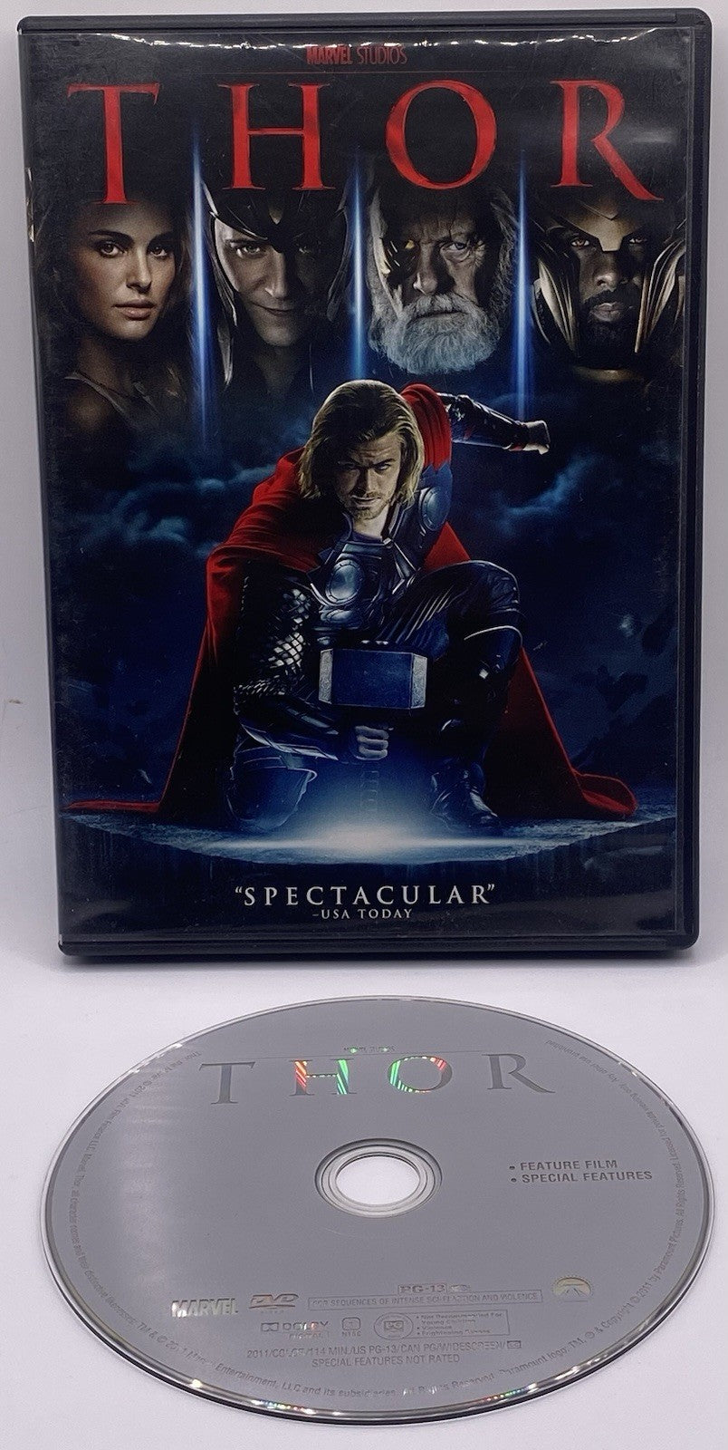 BUNDLE OF PACK 2 MARVEL THOR DVD: (THOR & THOR THE DARK WORLD) !
