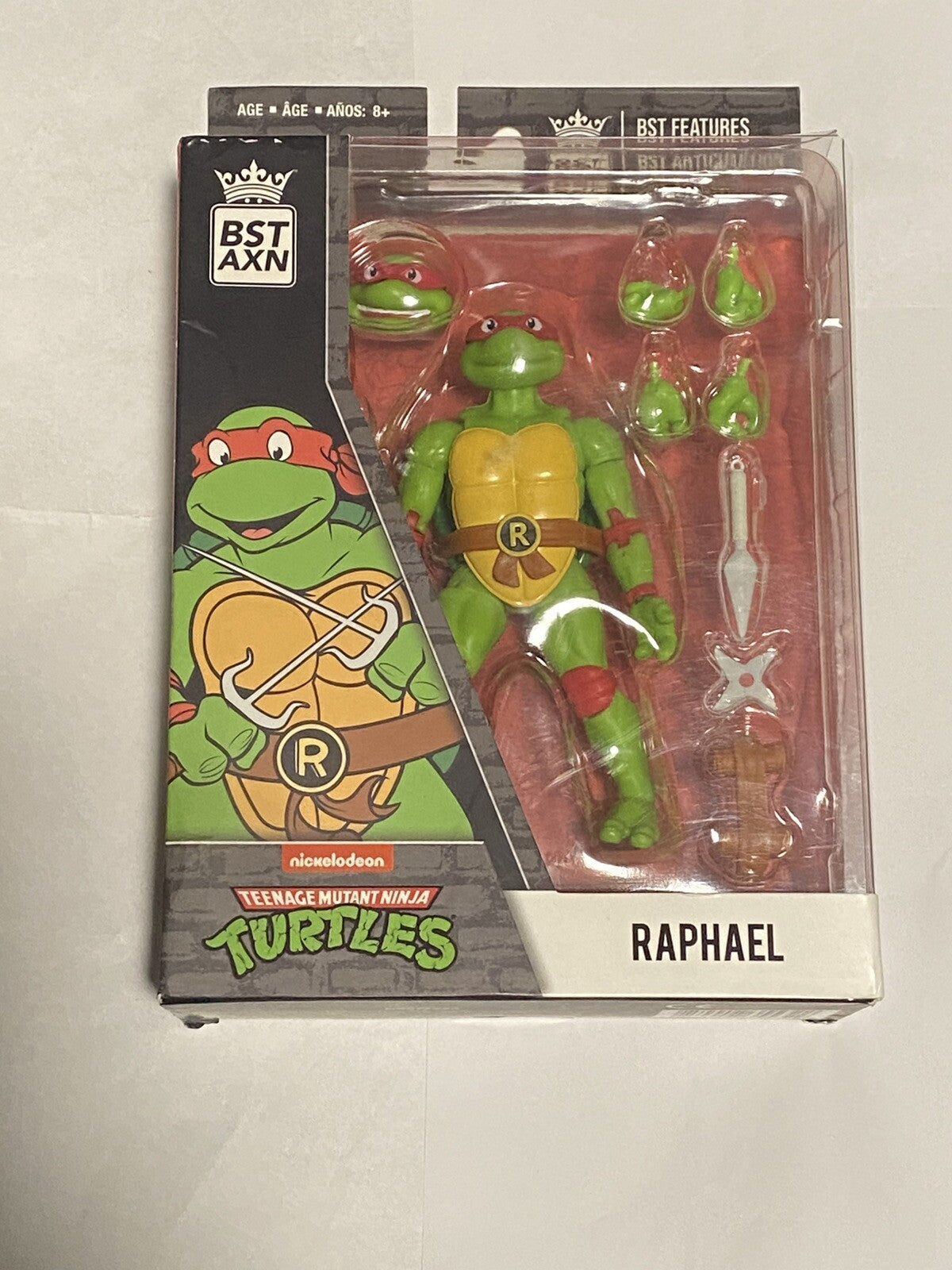 BST AXN Nickelodeon Teenage Mutant Ninja Turtles Raphael Action figure NEW!!!