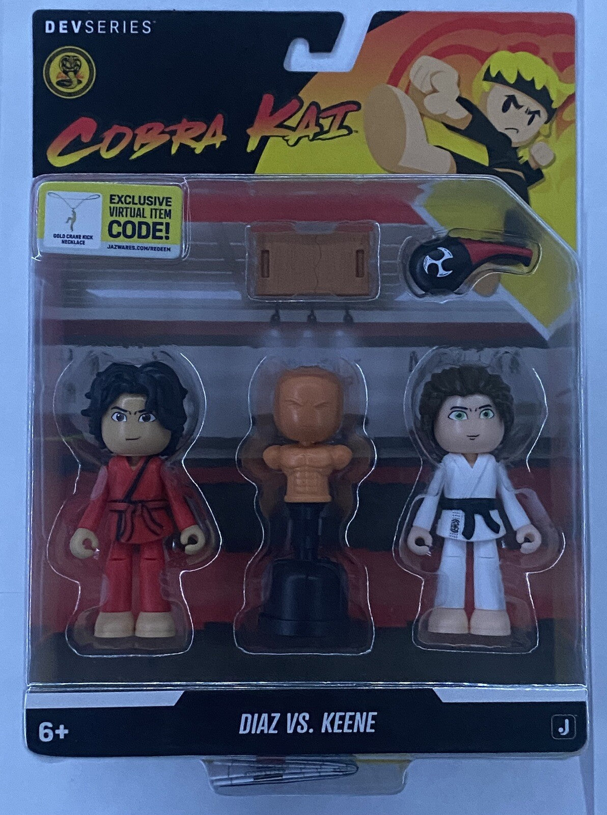Roblox Cobra Kai Miguel Diaz & Robbie Keene 2.75" Action Figures w/ Virtual Code
