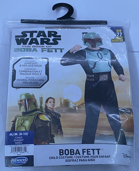 Star Wars The Book of Boba Fett Childs Costume Size M 8-10 New