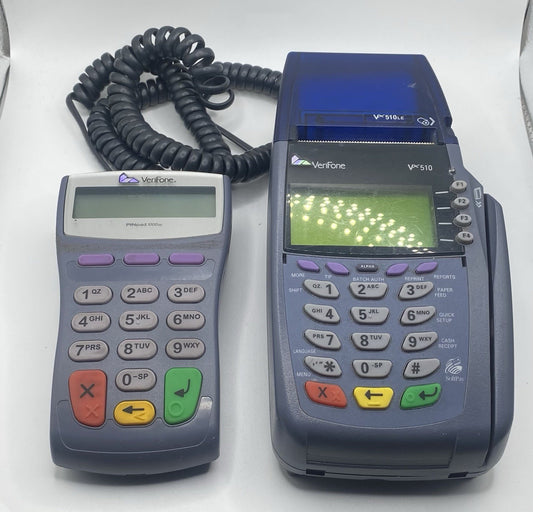 Verifone Omni 5100 3meg Dial Credit Card Terminal Just Missing Power Cable