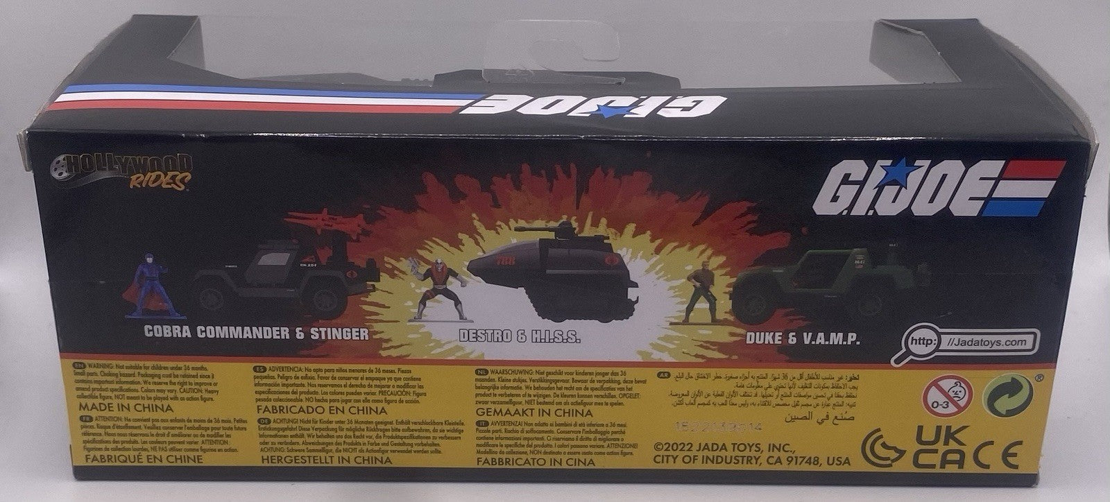 Jada Toys - 1:48 Hollywood Rides Diecast with Figure - G.I. Joe Destro Hiss New