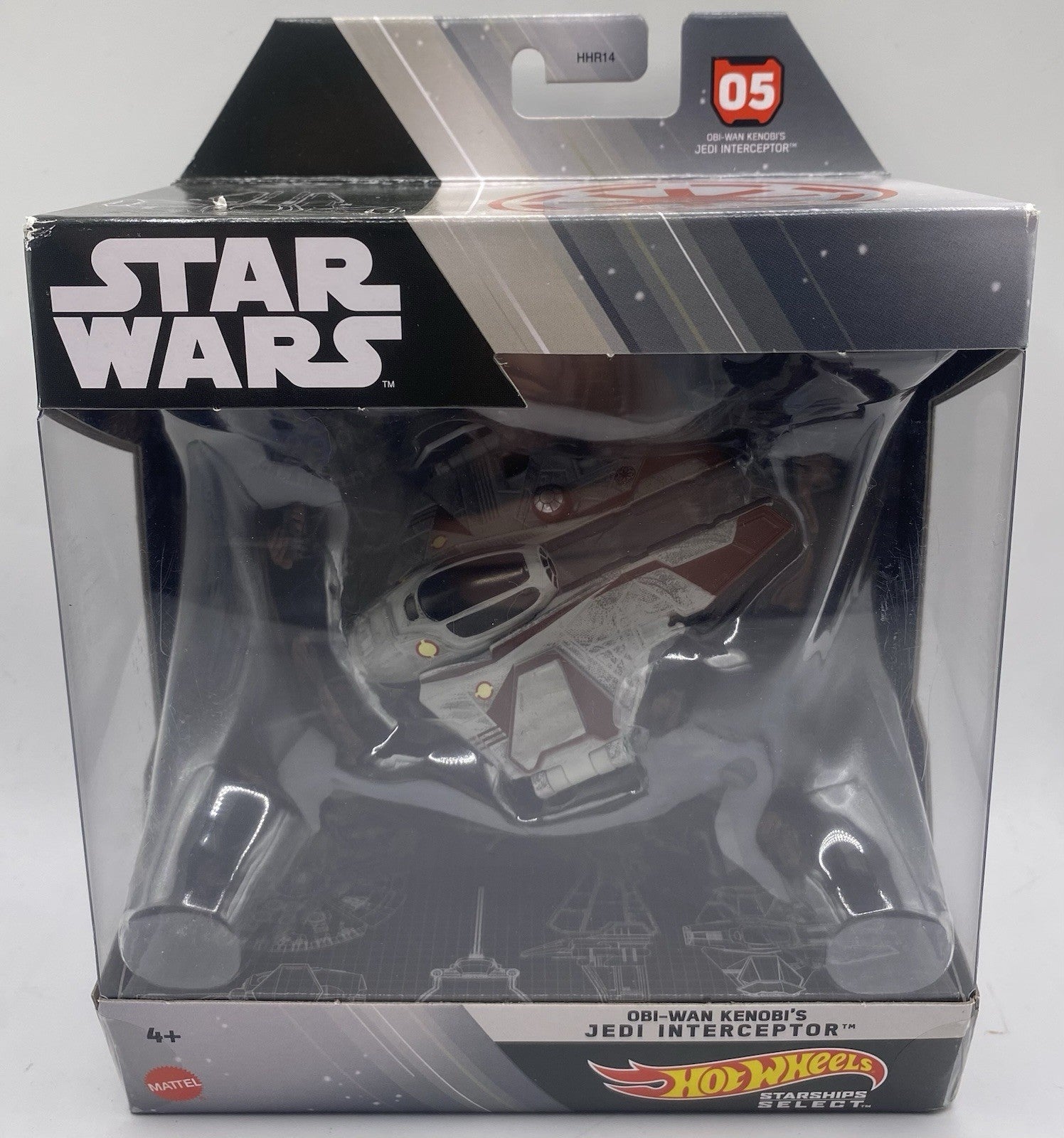 Mattel HHR19 Hot Wheels Star Wars Starship Select Obi-Wan JEDI INTERCEPTOR 1:50