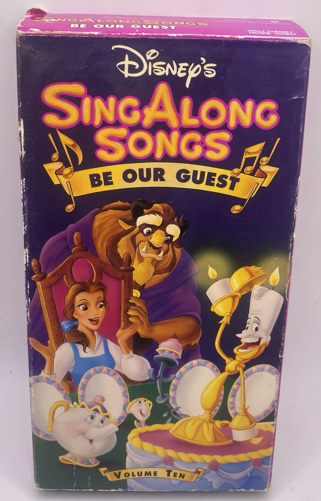 Disneys Sing Along Songs - Beauty and the Beast: Be Our Guest (VHS, 1992) TESTED