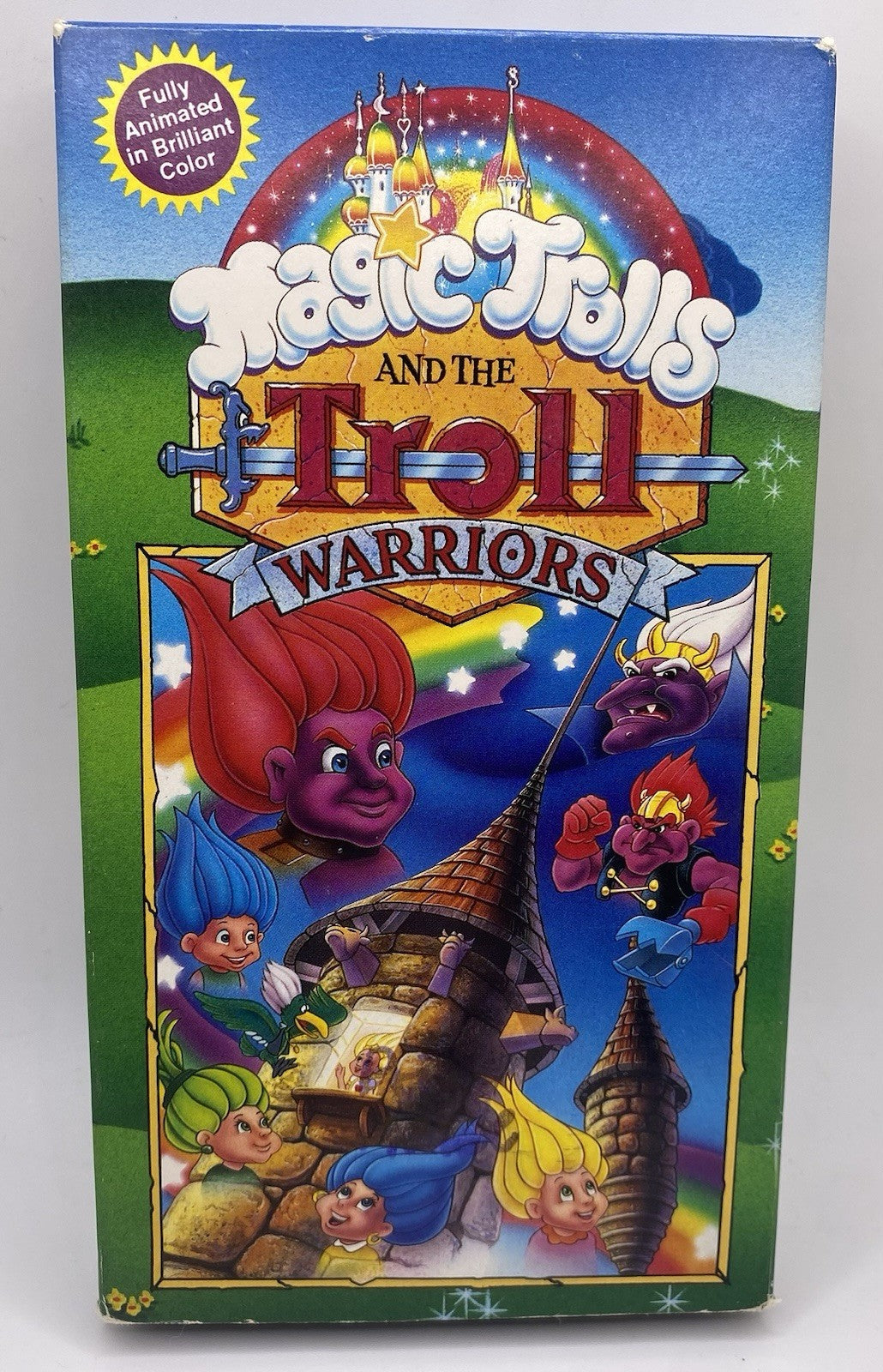 MAGIC TROLLS & THE TROLL WARRIORS ANIMATED VHS VIDEO, FRONT ROW ENT. 1993 TESTED