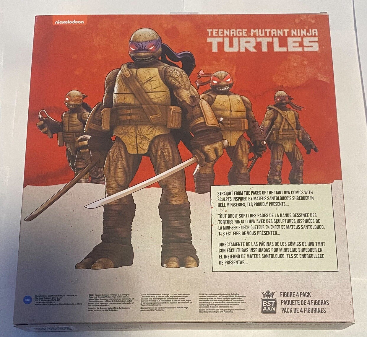 Teenage Mutant Ninja Turtles BST AXN IDW Undead Turtle 5-Inch 4-Pack 