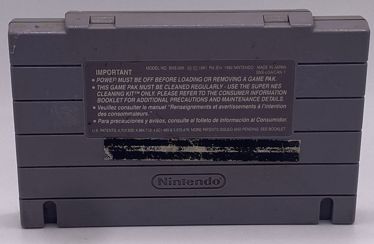 SeaQuest DSV (Super Nintendo SNES) ONLY Cartridge Tested Authentic