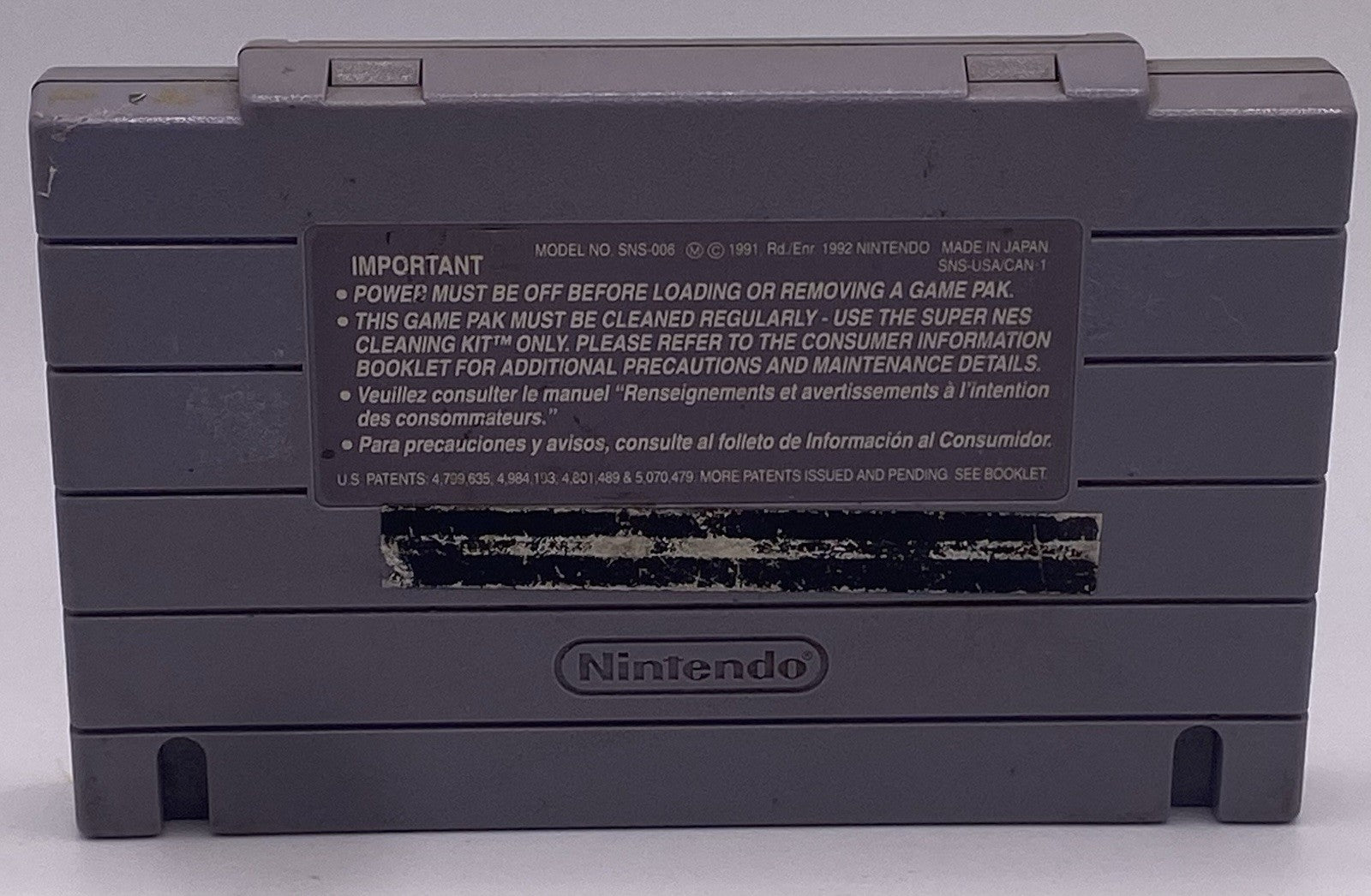 SeaQuest DSV (Super Nintendo SNES) ONLY Cartridge Tested Authentic
