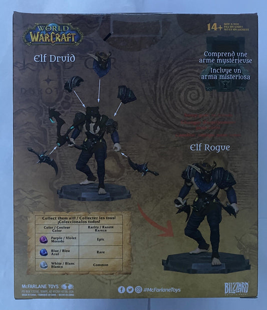 McFarlane Toys World of Warcraft 6" - Night Elf: Druid/Rogue Action Figure New 