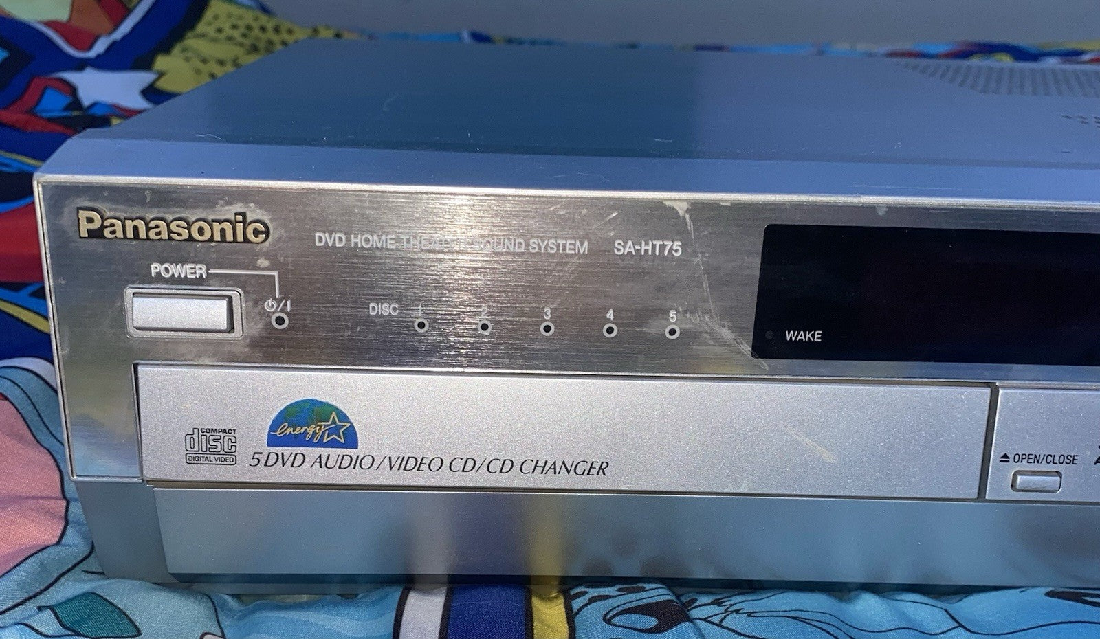 Panasonic SA-HT75 5 Disc DVD Player  JUST MISSING REMOTE/ TESTED STILL WORKS !