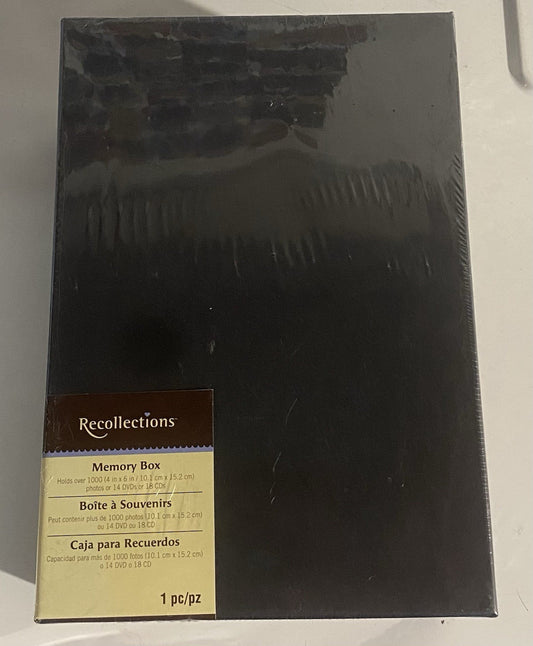 recollections Memory Box Color: Black