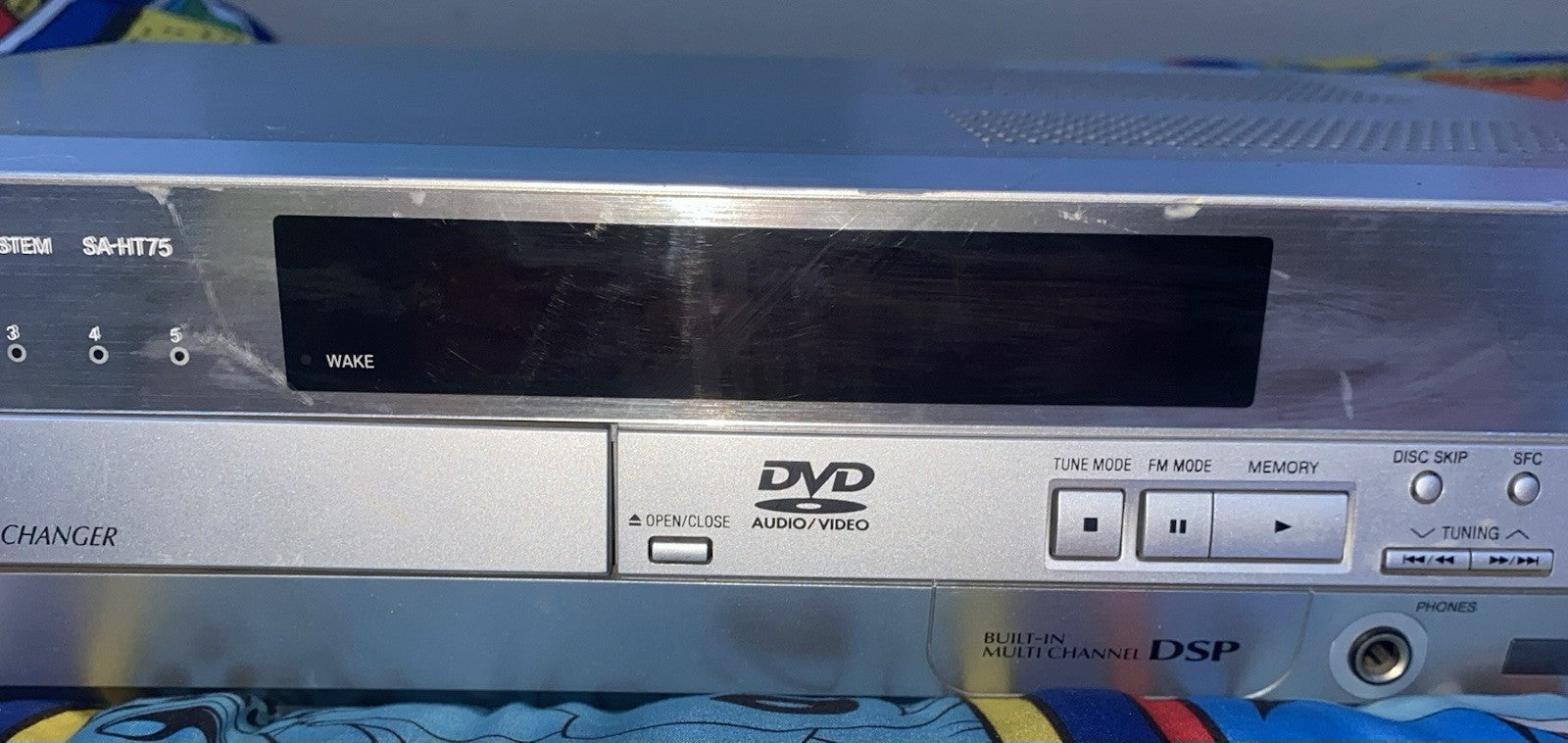 Panasonic SA-HT75 5 Disc DVD Player  JUST MISSING REMOTE/ TESTED STILL WORKS !