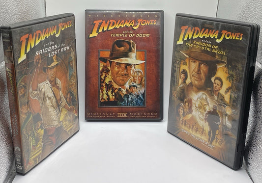 BUNDLE PACK OF 3 Indiana Jones Collection DVD (TOD, ROTLA, KOTCS)