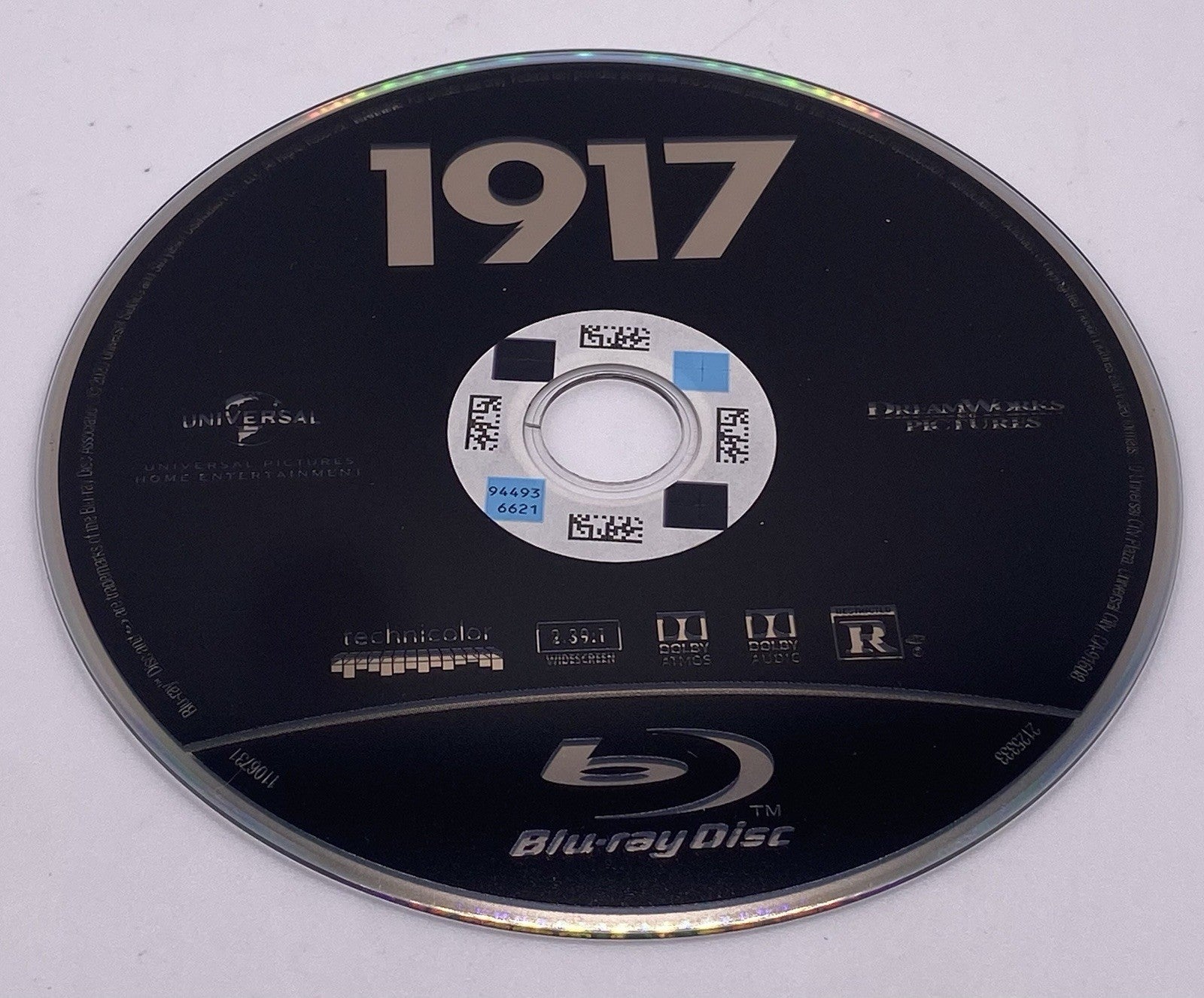 1917 Blu-ray George MacKay Disc Only