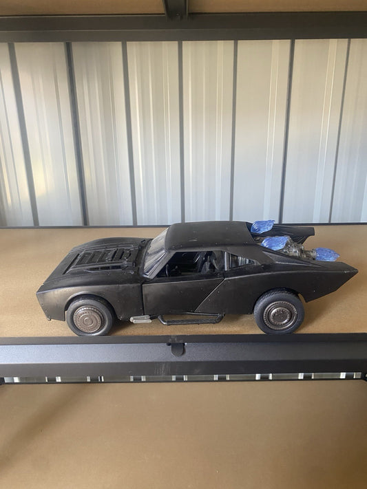 Spin Master DC Comics The Batman Figure Batmobile Matte Black, Lights And Sounds