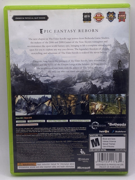The Elder Scrolls V: Skyrim (Microsoft Xbox 360, 2011)(tested)