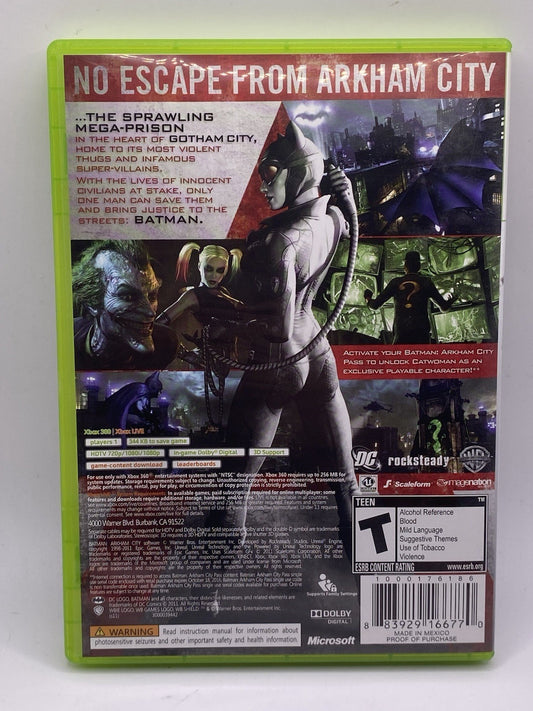 Batman Arkham City Microsoft Xbox 360 CIB (Tested It Works!)