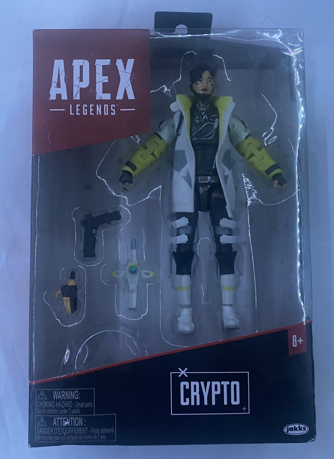 Apex Legends Crypto 6" Action Figure W/ Abilites Accesories. Jakks Pacific. NIB