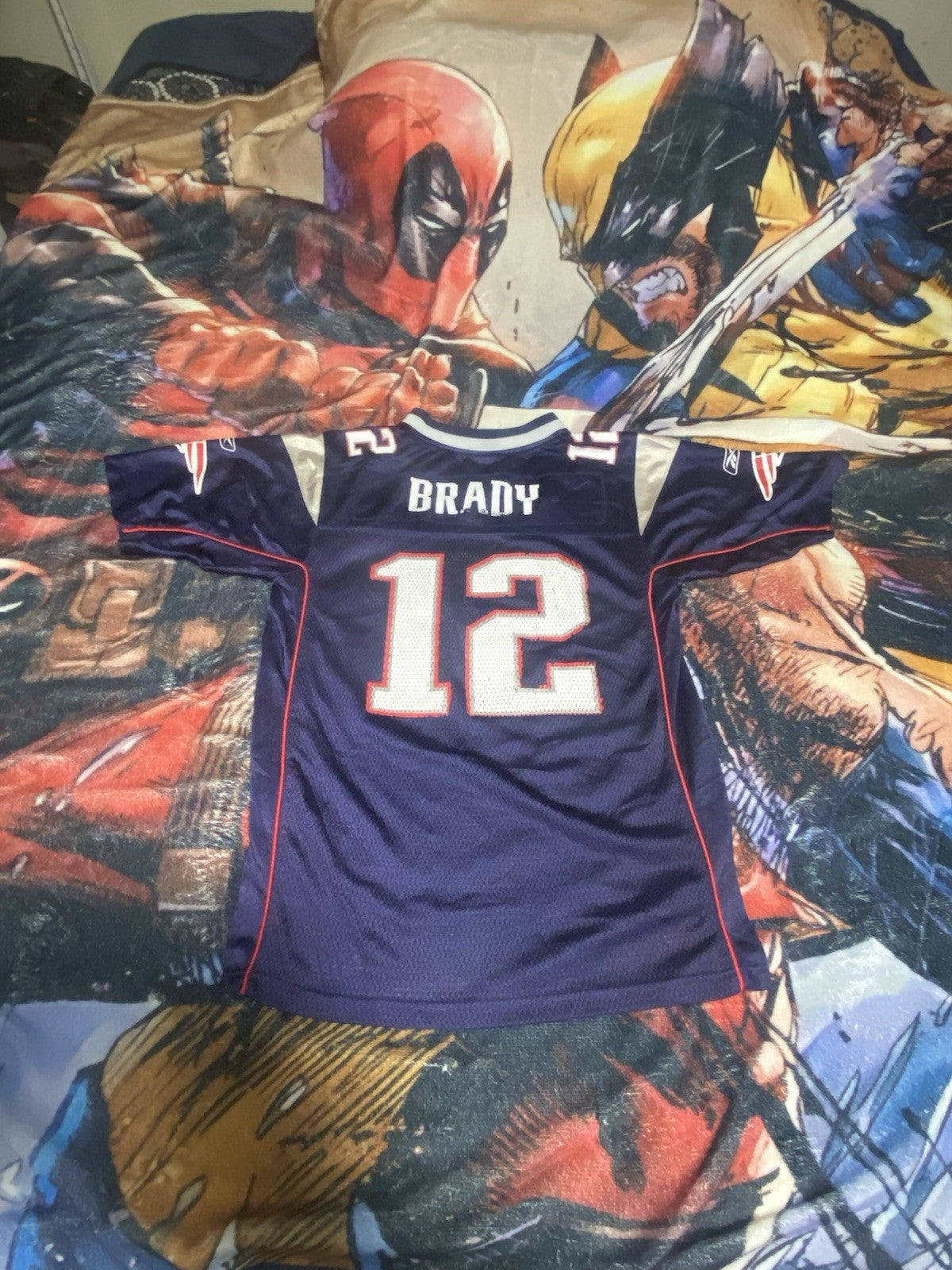 Reebok New England Patriots Tom Brady #12 jersey size: Large (14-16) #NFL