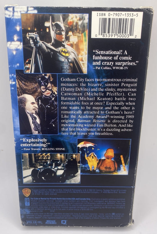 Batman Returns (VHS, 1992) TESTED !