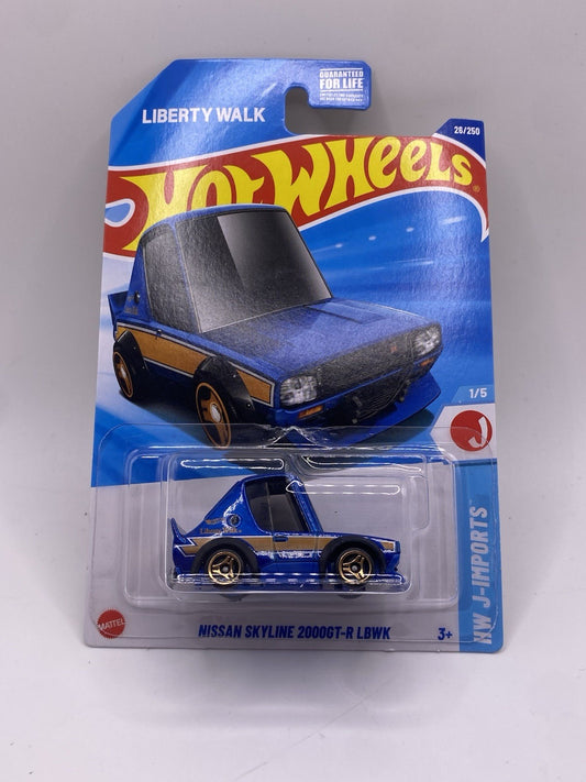 2025 HOT WHEELS Nissan  SKYLINE 2000GT-R LBWK TOONED - Dark Blue
