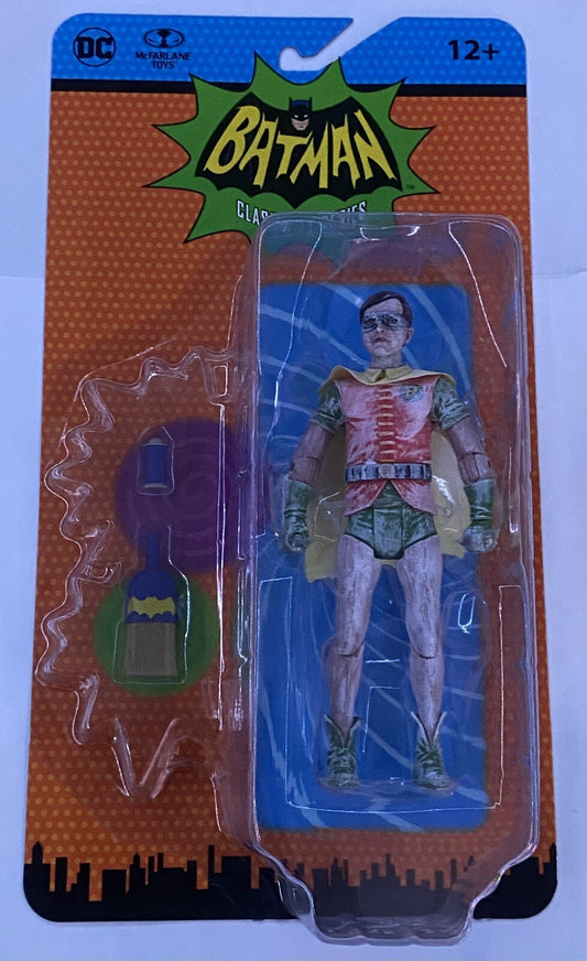 McFarlane - DC Retro: Batman '66 - 6" Wax Robin Action Figure [New Toy] Action