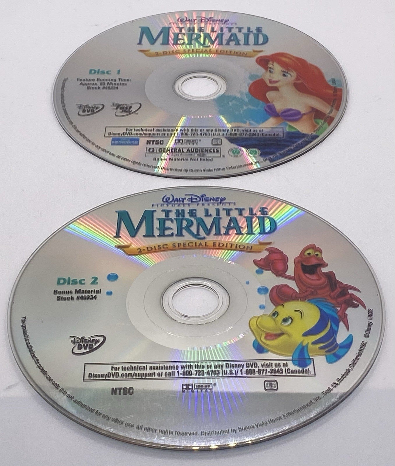 The Little Mermaid (DVD, 2006, 2-Disc Set, Platinum Edition)