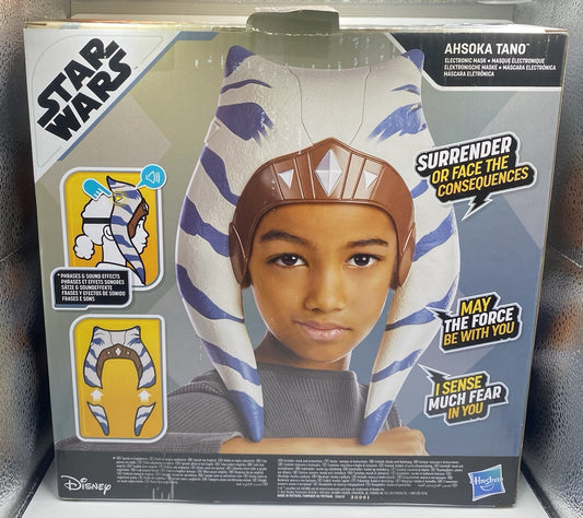 New Hasbro Star Wars Ahsoka Tano Mask Voice Sound Effects Electronic Costume