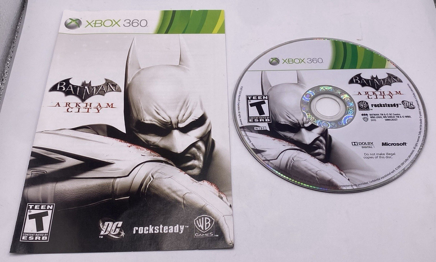 BUNDLE PACK OF 2 Xbox 360 Batman Arkham Asylum & City CIB (TESTED) !