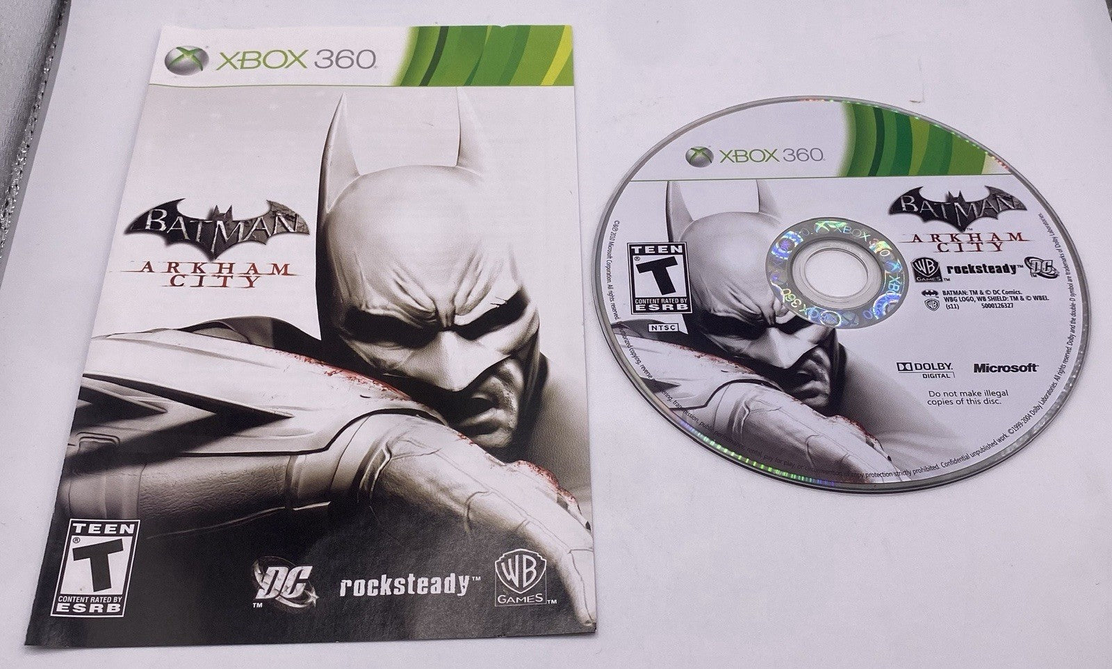 BUNDLE PACK OF 2 Xbox 360 Batman Arkham Asylum & City CIB (TESTED) !