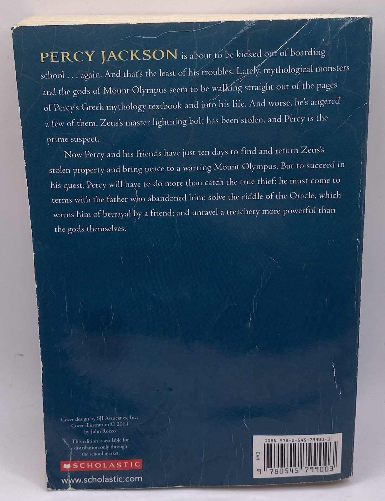 The Lightning Thief Percy Jackson and the Olympians #1 Rick Riord