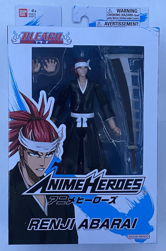 Bleach Anime Heroes Renji Abarai Collectible 6" Action Figure Bandai Namco