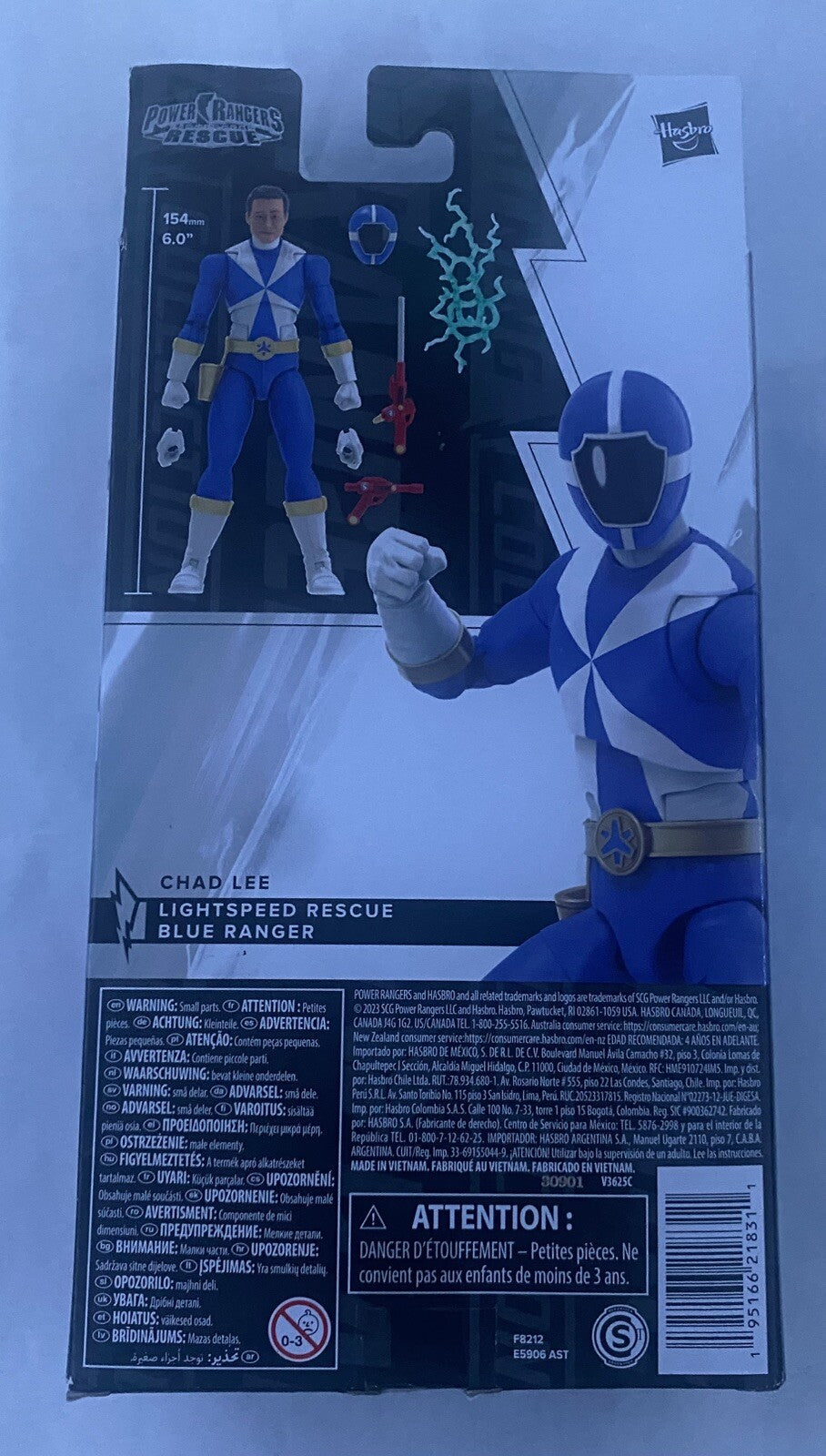 HASBRO Power Rangers Lightning Collection - LIGHTSPEED RESCUE BLUE RANGER !