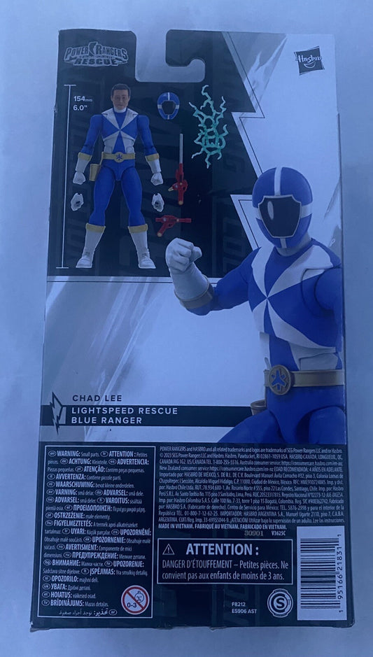 HASBRO Power Rangers Lightning Collection - LIGHTSPEED RESCUE BLUE RANGER !