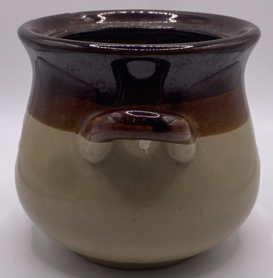 Ceramic Garlic Keeper Jug Style, In Good Condition 5" Tall Glazed Terracotta
