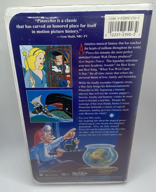Pinocchio (VHS, 1993, Special Edition)