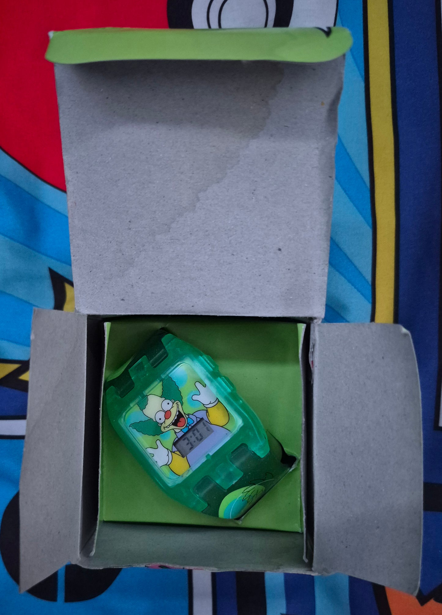 The Simpsons Krusty Burger King Wristwatch Watch New In Box 2002