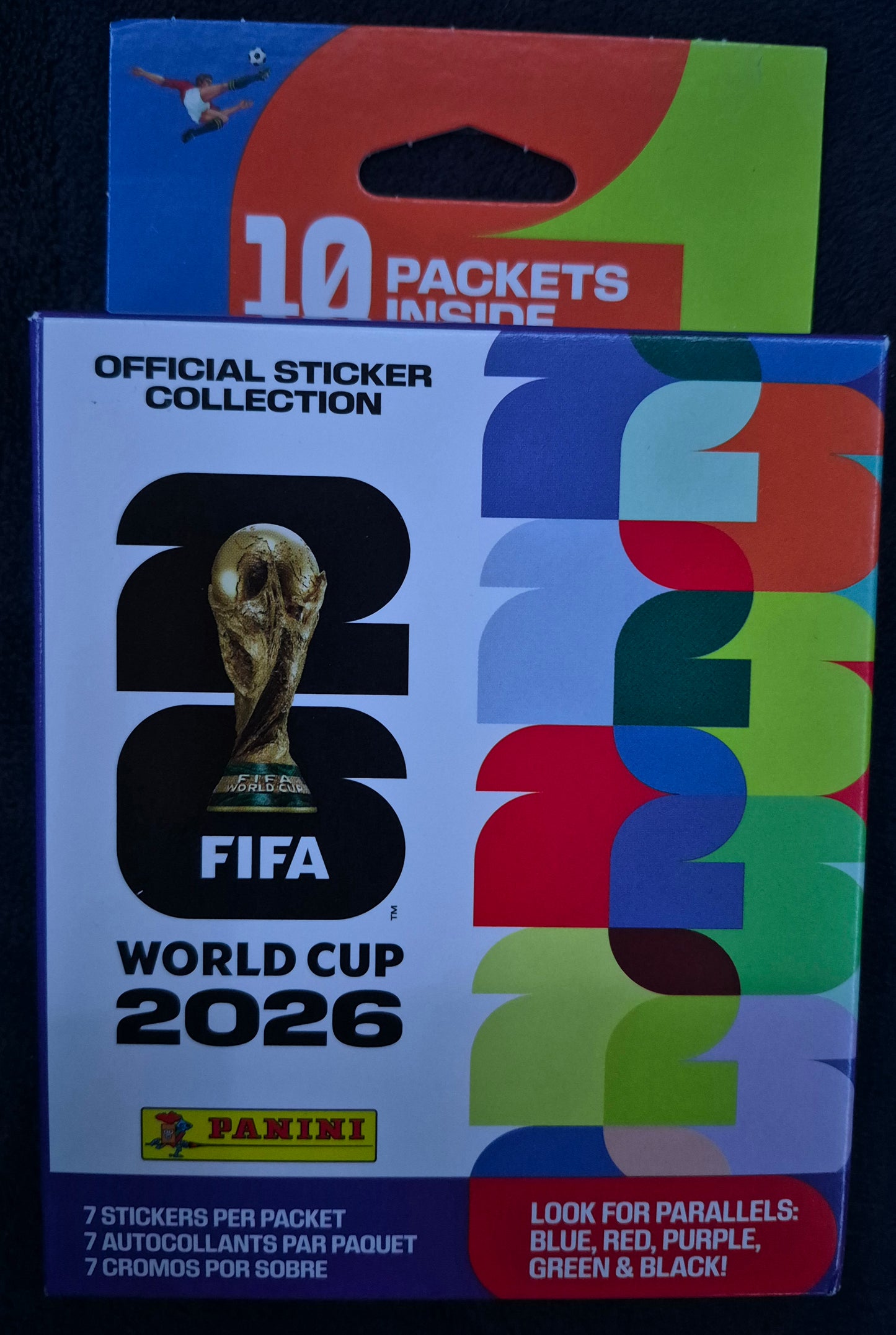 2026 Panini World Cup 10Ct Sticker Pk Hanger Box | 70 Stickers