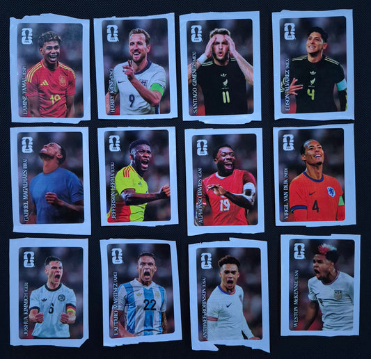 Panini FIFA World Cup 2026 Coca Cola Stickers Lot Of 12 RANDOM FOOTBALL PLAYERS !