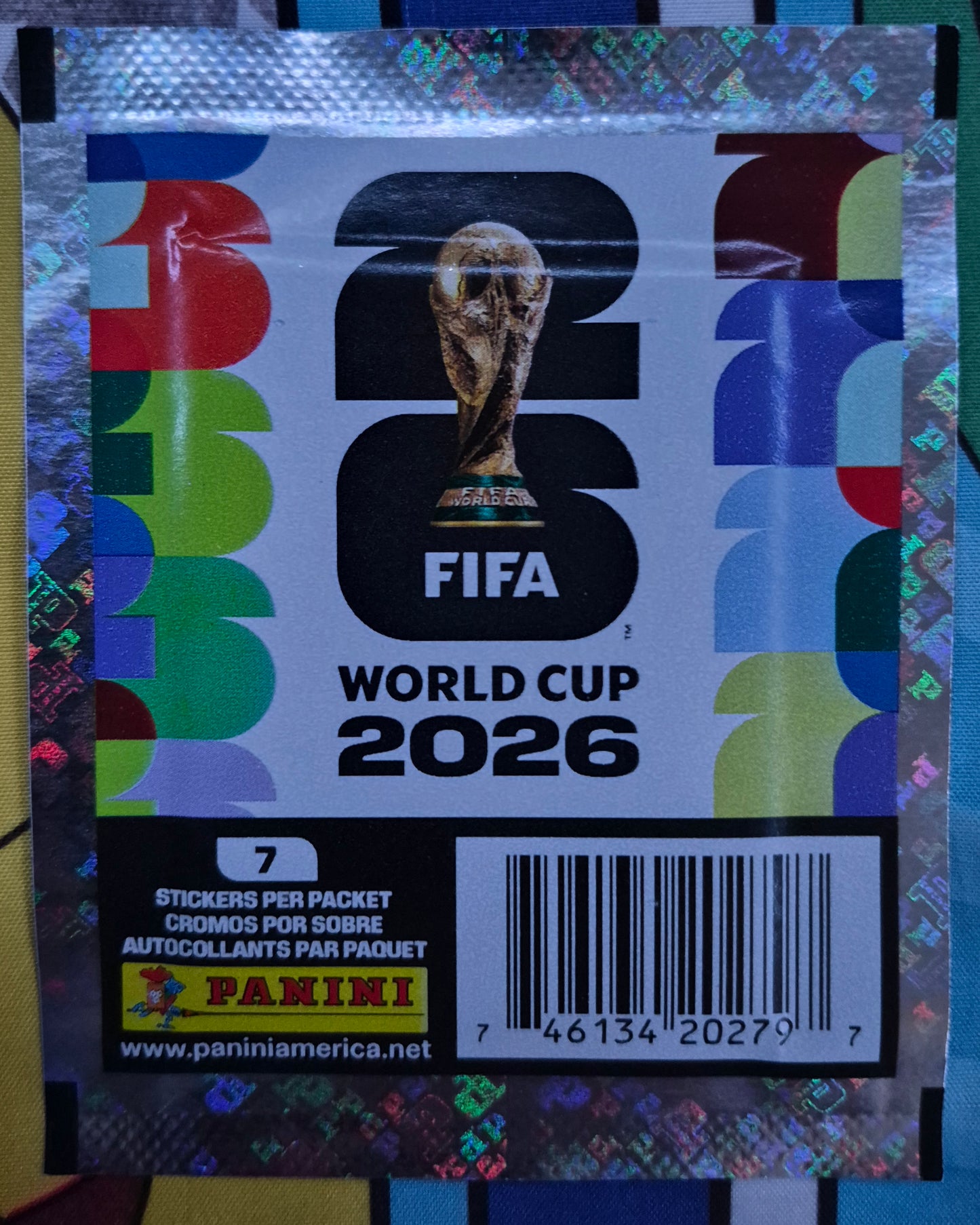 FIFA WOLRD CUP 2026 PANINI STICKER PACK INCLUDES 7 STICKERS INSIDE BRAND NEW !