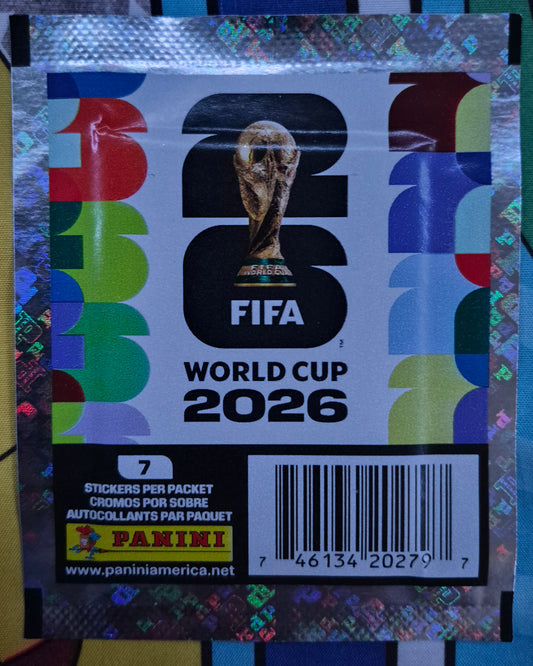 FIFA WOLRD CUP 2026 PANINI STICKER PACK INCLUDES 7 STICKERS INSIDE BRAND NEW !
