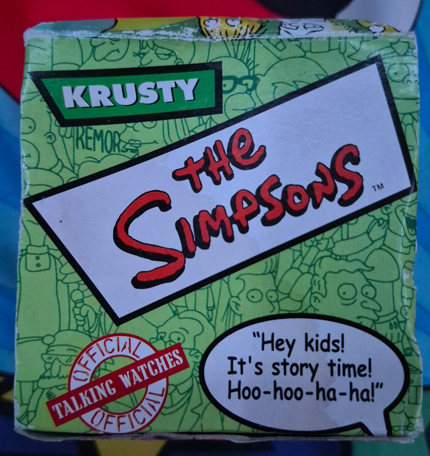 The Simpsons Krusty Burger King Wristwatch Watch New In Box 2002