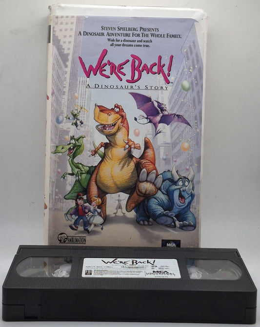 Were Back A Dinosaurs Story (VHS, 1994, Clamshell)(TESTED WORKS)