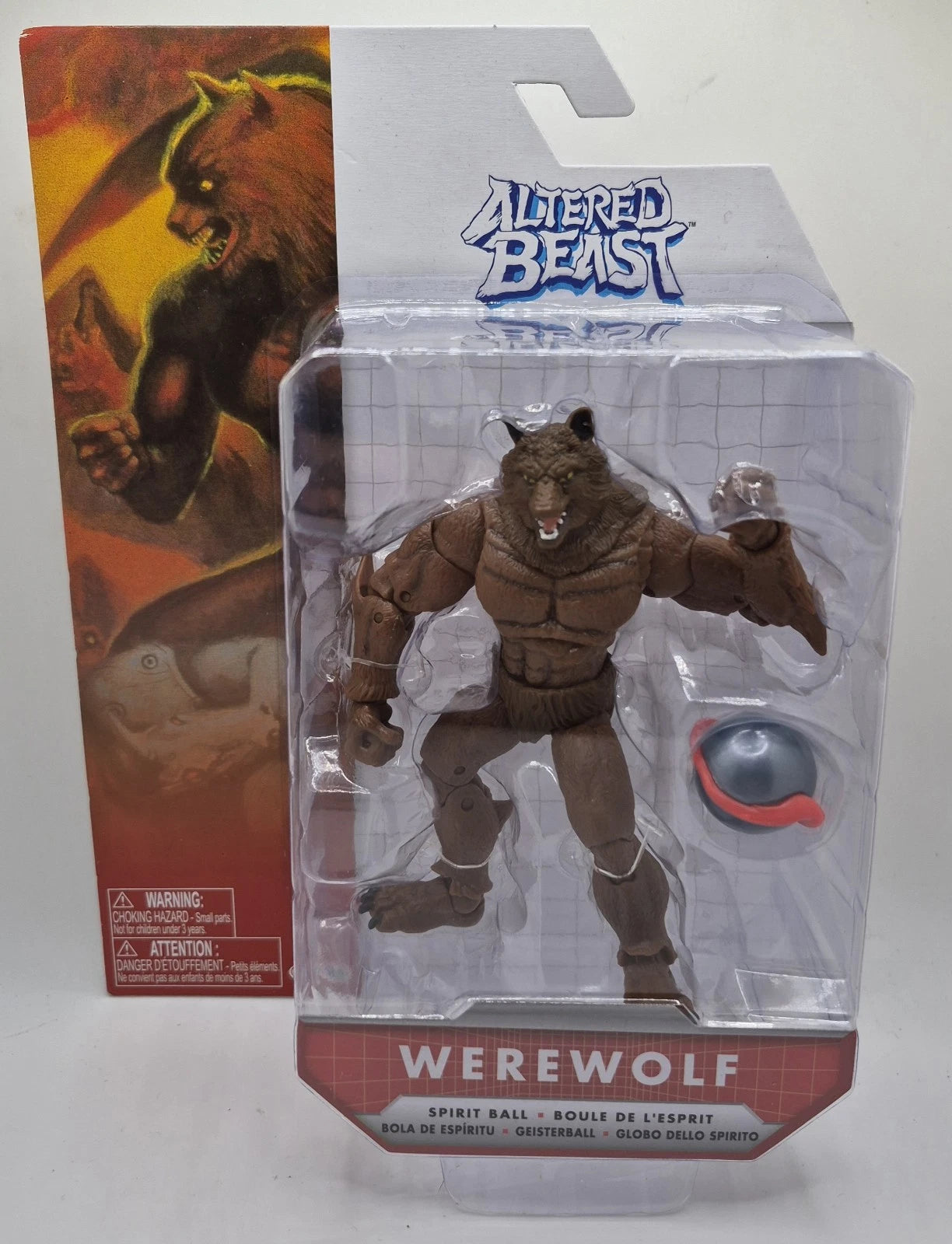 JAKKS Pacific Altered Beast Werewolf with Spirit Ball 4” Action Figure New