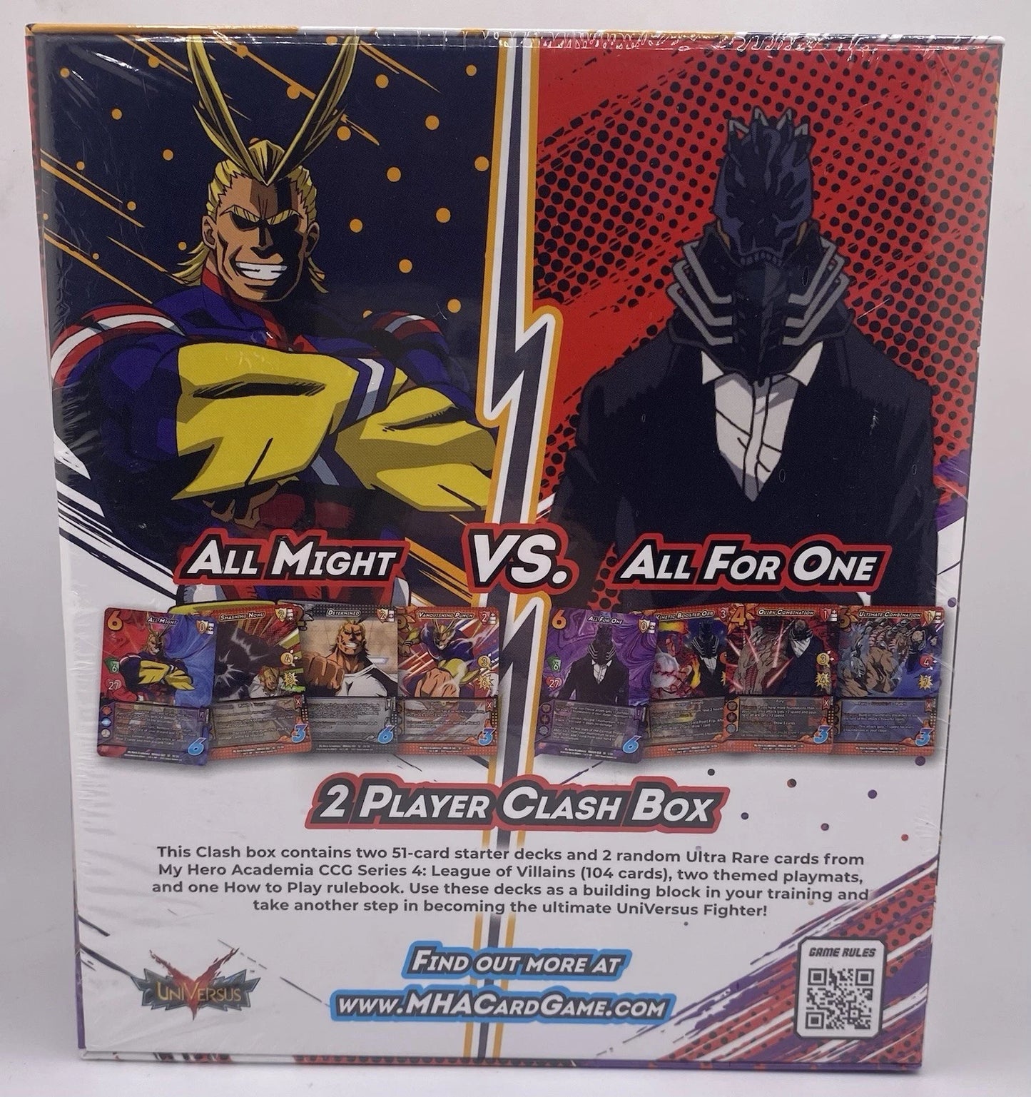 My Hero Academia Collectible Card Game All Might Versus All For One New Sealed!