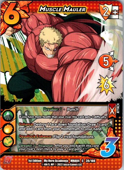 Muscle Mauler Unlimited Edition Normal Common UniVersus: My Hero Academia: LOV