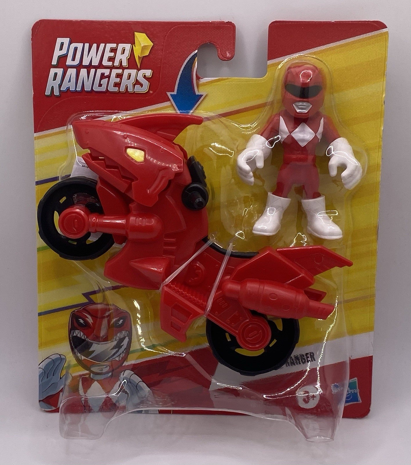 Power Rangers Playskool Heroes - Red Ranger / Shark Cycle - 5" Figure - Hasbro