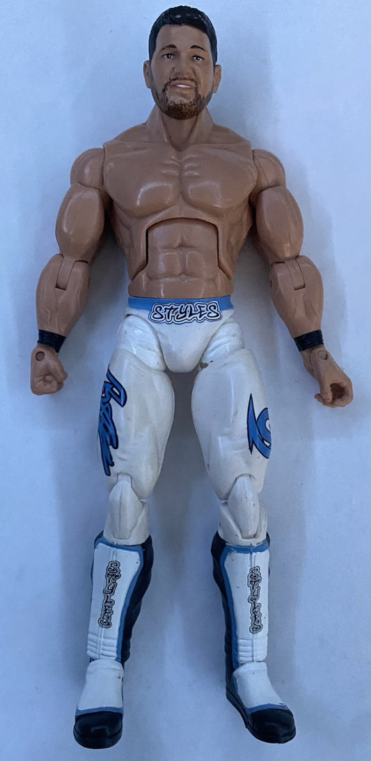 2010 NWA TNA Impact Jakks AJ Styles Deluxe Wrestling Figure WWF WWE ROH White