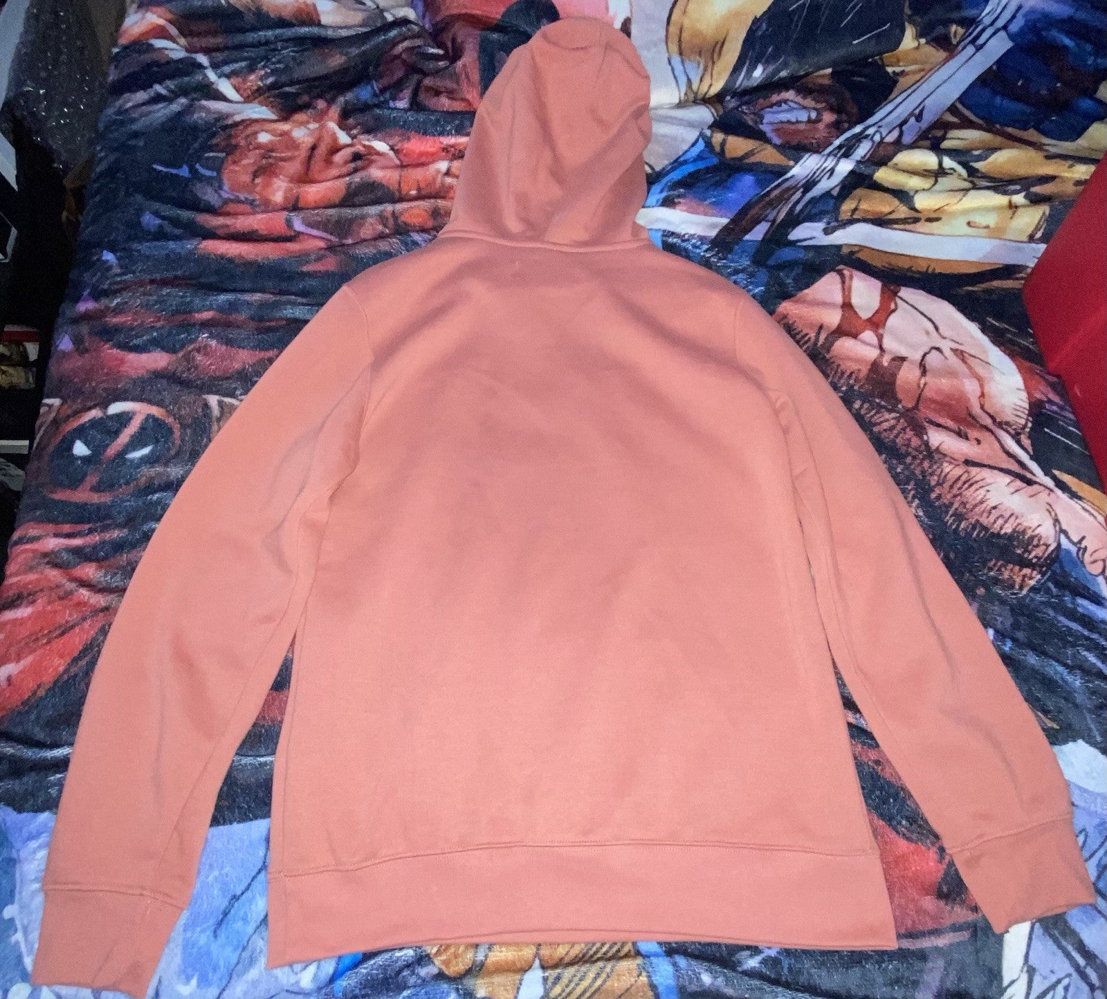 Free Planet Men's Hoodie Salmon Color Size: Medium 