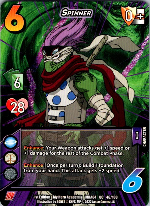 Spinner Unlimited Edition Normal Uncommon UniVersus: My Hero Academia: LOV